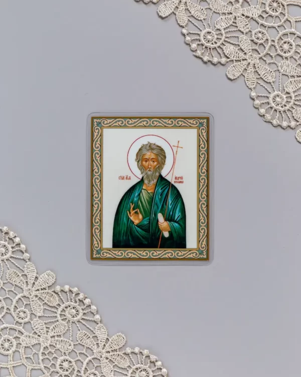 Икона апостола Андрей Первозванного (ламинация)