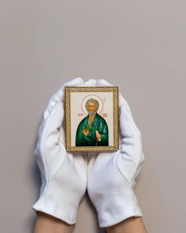 Икона апостола Андрей Первозванного (ламинация)
